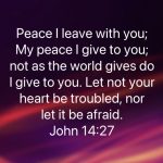 John 14:27 on Peace